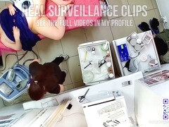 Surveillance camera in a hair removal salon