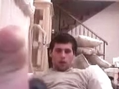 Straight guys feet on webcam #277