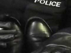 Brit cop smokin' & licking boots
