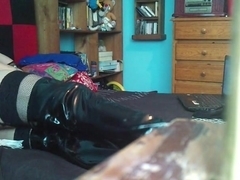 Solo Masturbation in Hight Boots and Stockings
