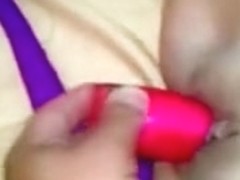 Wife acquire screwed with her big dildo during the time that sucking 10-Pounder