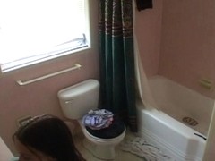 Teen voyeur girls bathroom