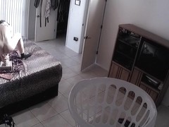 Room Mate Caught Pegging on Security Video with Huge 16 Cock