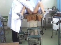 Hot pussy drilling in a perverted medical fetish video