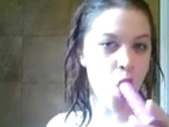 hotty has solo enjoyment in the shower