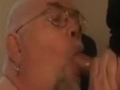 sucking and swallowing a big dicked bear