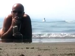 Wreck Beach romp in the sand