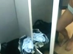 Hidden Cam in Changing Cabine BV