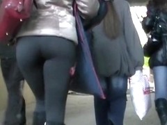 Excellent constricted leggins wazoo video