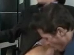 sucked off in office