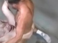 locker room wrestling (friendck Hart and Dean Tucker)