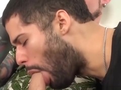 Latino twink fucked by inked daddy before cumming loads