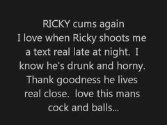 RICKY CUMS ANEW