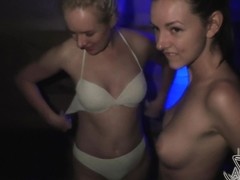 Hot Girls Partying Double Bj With Cum Swapping Beauties Who Love The Taste Of Cum
