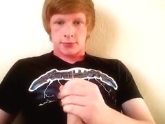 Redheaded Boy Masturbates For Webcam