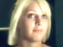 Amateur blonde stripping on her webcam.