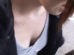 Beautiful Asian chick allows the downblouse cam