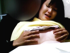 Japanese amateur college girl's natural tits on hidden camera