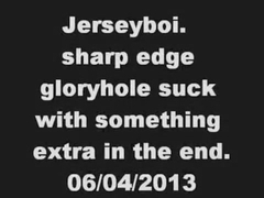 Jerseyboi. Gloryhole clip. 06/04/2013