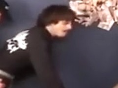 slut fucked by security DP