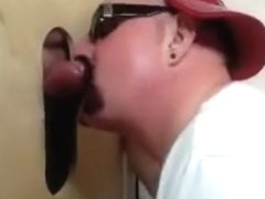 Gloryhole Newbie Cums To Feed