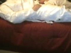 Gas mask and vibrator masturbation