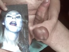 Tribute for Dom one66 - she gets a facial in her open mouth