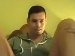 Straight guys feet on webcam #507