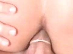 Transsexual acquires hard fuck into her butt gap