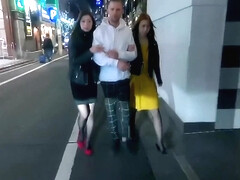 Japanese Mona Ayami And Tsubaki Kato Hard Fucked By A French Cock In A Love Hotel