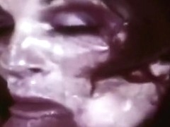 Vintage bbc facial on nympho wife