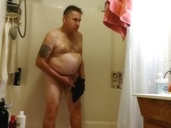 A Midnight Shower for a Mature Man