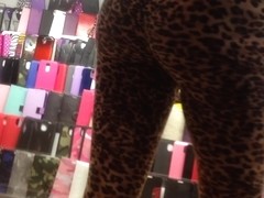 Tiny Teen Perfection Leopard Tights Candid