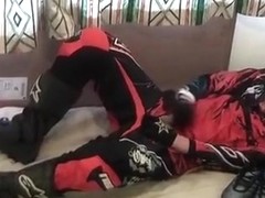 Cumdump in TN wearing O'Neal MX costume