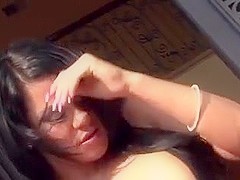 Hot brunette loves sharp sex