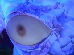 Kirby Watches Me Play with my Tits Under a Blacklight