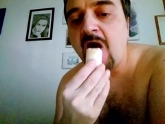 Kocalos - Eating a banana from ass to mouth