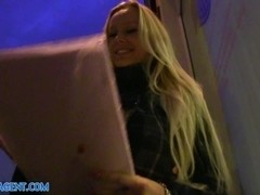 PublicAgent: Blonde with Huge Boobs win iPad