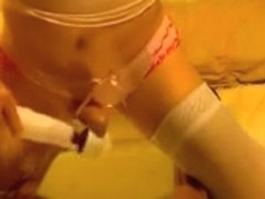 Sandy - Pink Panties Magic Wand Cum