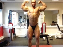 bodybuilder posing