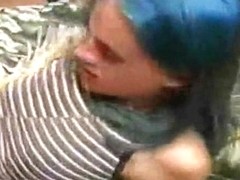 Skinny young Emo fucked hard in her hairy pussy