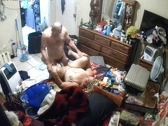 Ipcam Old Americans Fuck In Their Messy Room