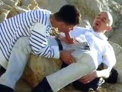 Outdoor gay sex adventure of a hot young seducer