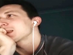 BIG CURVED COCK ON CAM BLOWING A MASSIVE LOAD