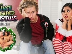 Joanna Angel & Krissie Dee & Michael Vegas in How The Grinch Gaped Christmas - Chapter 2 Scene