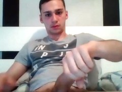 Cute Boy With Thick Dick Shoots Cum On Cam