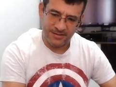 Brazilian guy showing off on cam part 2