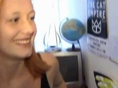 Hot British Ginger Legal Age Teenager Bathes And Plays !