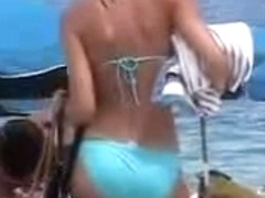 Moist Butt Blue Bikini Miami Beach