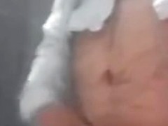 indian old man showing underwear and dick